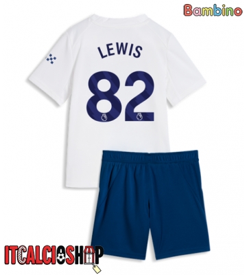 Manchester City Rico Lewis #82 Terza Maglia Bambino 2026-27 Manica Corta (+ Pantaloni corti)
